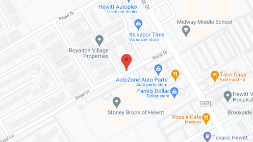 Map of the neighborhood around Stoney Brook of Hewitt