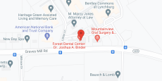 Bentley Commons at Lynchburg in google map
