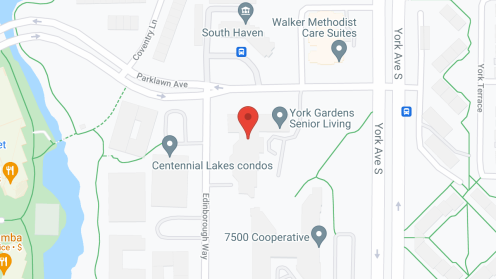 Map of the neighborhood around York Gardens