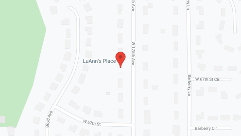 Map of the neighborhood around LuAnn's Place