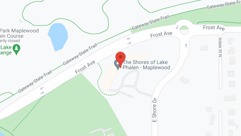 Map of the neighborhood around The Shores of Lake Phalen