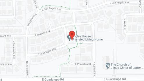 Map of the neighborhood around Higley House