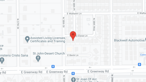 Map of the neighborhood around Rody's ACH