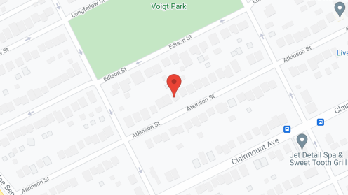 Map of the neighborhood around Atkinson House