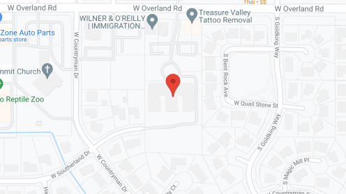 Map of the neighborhood around Edgewood Spring Creek Overland