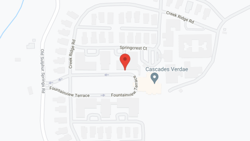 Map of the neighborhood around Cascades Verdae