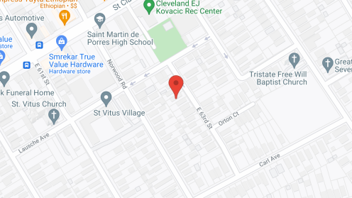 Map of the neighborhood around 63rd Family Home