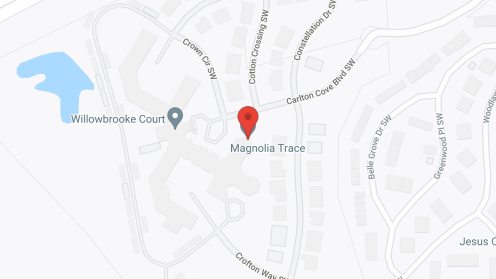 Map of the neighborhood around Magnolia Trace