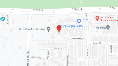 Map of the neighborhood around Fort Harrison Assisted Living
