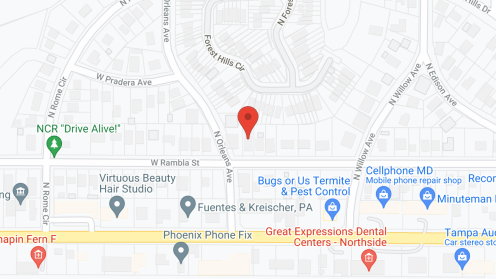 Map of the neighborhood around Lilian Assisted Living Facility