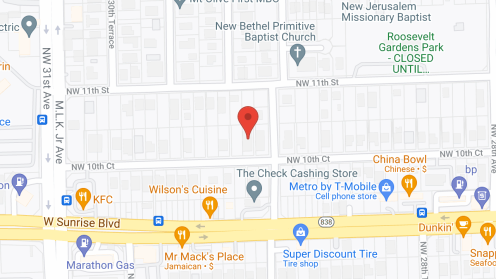 Map of the neighborhood around The Caring Place