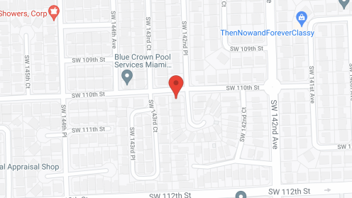 Map of the neighborhood around Blue Sky Group Home (Kendall)