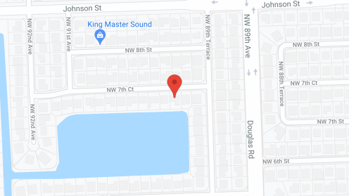 Map of the neighborhood around Ana's Assisted Living Facility