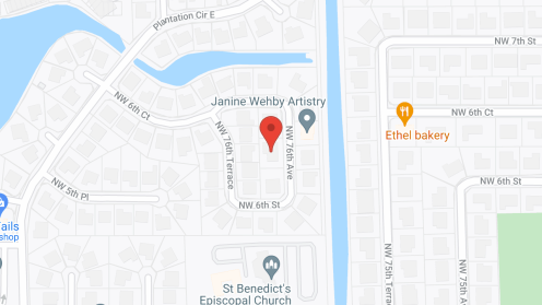 Map of the neighborhood around Royal Living Assisted Living Facility