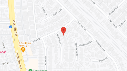 Map of the neighborhood around Michael's Manor