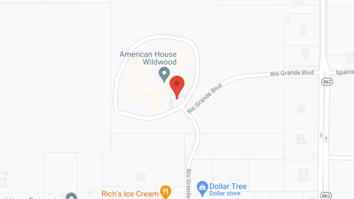 Map of the neighborhood around American House Wildwood