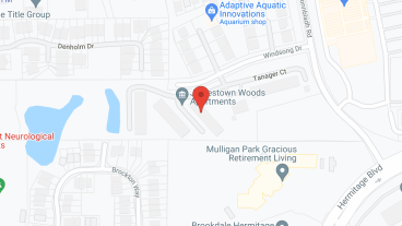 Jamestown Woods in google map