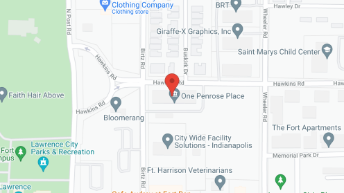 Map of the neighborhood around One Penrose Place