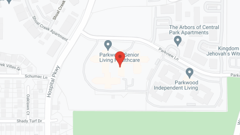Map of the neighborhood around Parkwood Healthcare