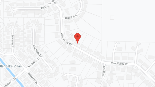 Map of the neighborhood around Vine Valley Homes, Sun Valley