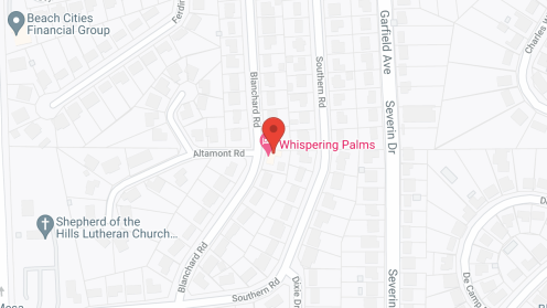 Map of the neighborhood around Whispering Palms