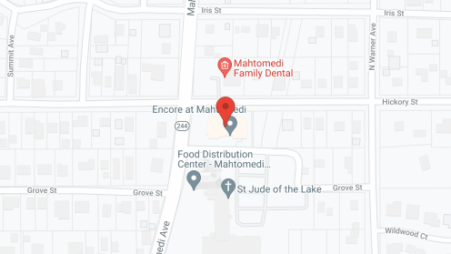 Map of the neighborhood around Encore at Mahtomedi