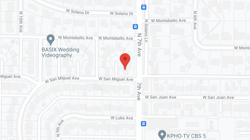 Map of the neighborhood around 5Cs Assisted Living