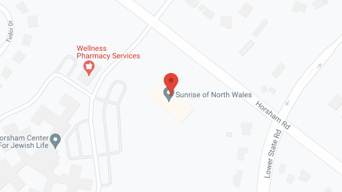 Map of the neighborhood around Sunrise of North Wales