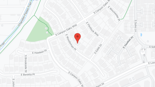Map of the neighborhood around Canyon Oaks Assisted Living