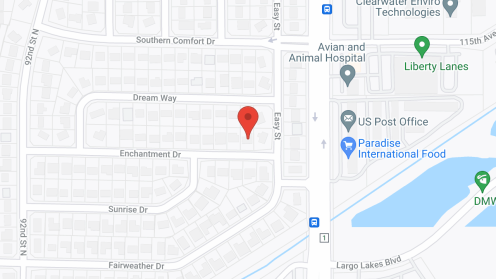 Map of the neighborhood around The Enchantment House ALF