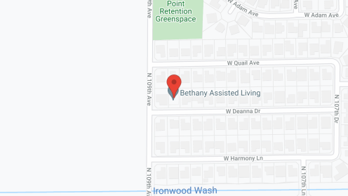 Map of the neighborhood around Bethany Assisted Living