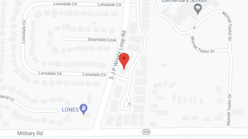 Map of the neighborhood around Courtyard Cottages Jacksonville