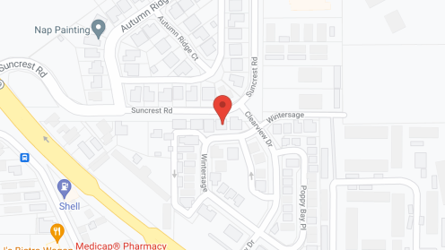 Map of the neighborhood around Suncrest Senior Care Home