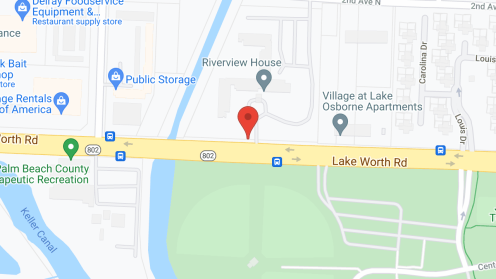 Map of the neighborhood around Riverview House