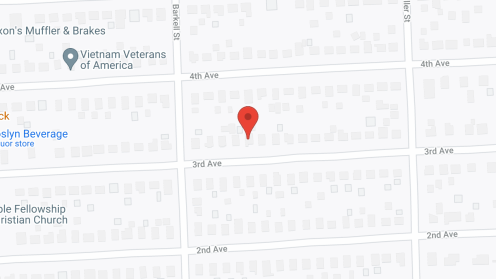 Map of the neighborhood around Pampered on Third