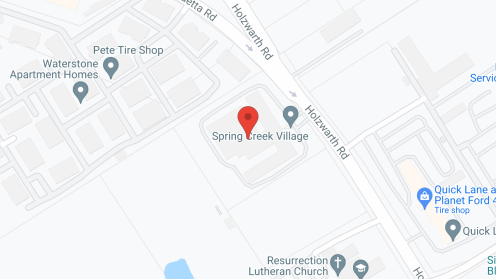 Map of the neighborhood around Spring Creek Village