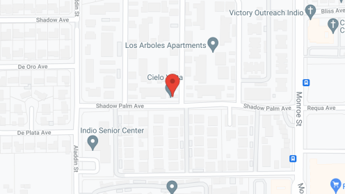 Map of the neighborhood around Cielo Vista Apartments
