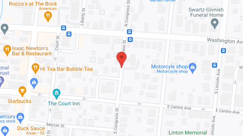 Map of the neighborhood around Friends Village, Paxson Campus
