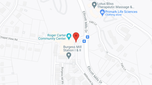 Map of the neighborhood around Tiber Hudson
