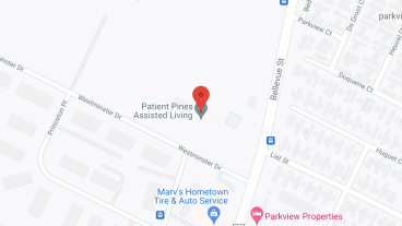 Patient Pines Assisted Living in google map