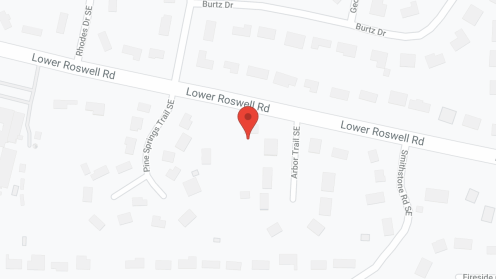 Map of the neighborhood around Serenity Springs