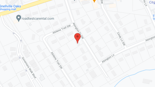 Map of the neighborhood around Eva and Erma's House