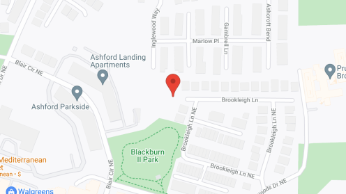 Map of the neighborhood around Ashford Landing