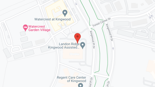Map of the neighborhood around Landon Ridge at Kingwood Assisted Living and Memory Care