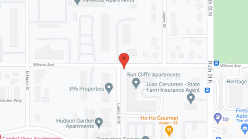 Map of the neighborhood around Sun Cliffe