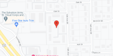 Oak Street in google map