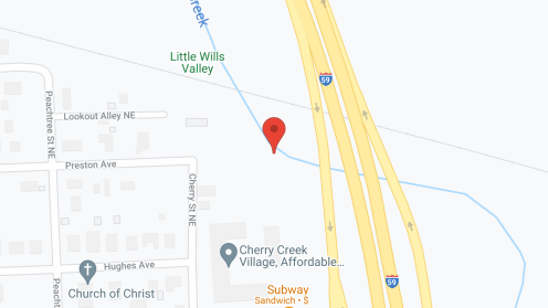 Map of the neighborhood around Cherry Creek Village