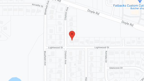 Map of the neighborhood around Victoria's Place