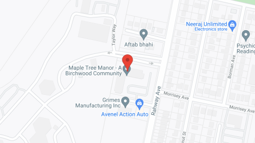 Map of the neighborhood around Maple Tree Manor