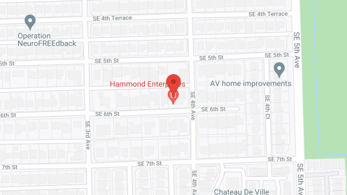 Map of the neighborhood around Hammond House of Dania